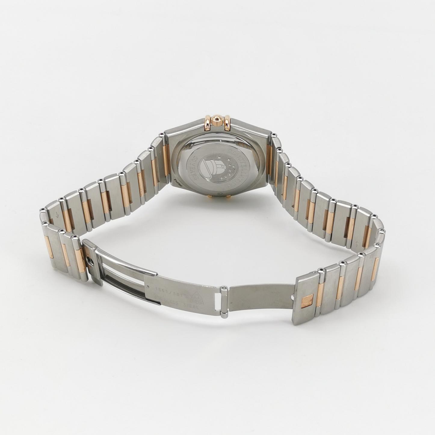 Omega Constellation Co-Axial Chronometer Automatic Watch Stainless Steel and Rose Gold with Diamond Markers and Numerals 35 — photo 4 of 9