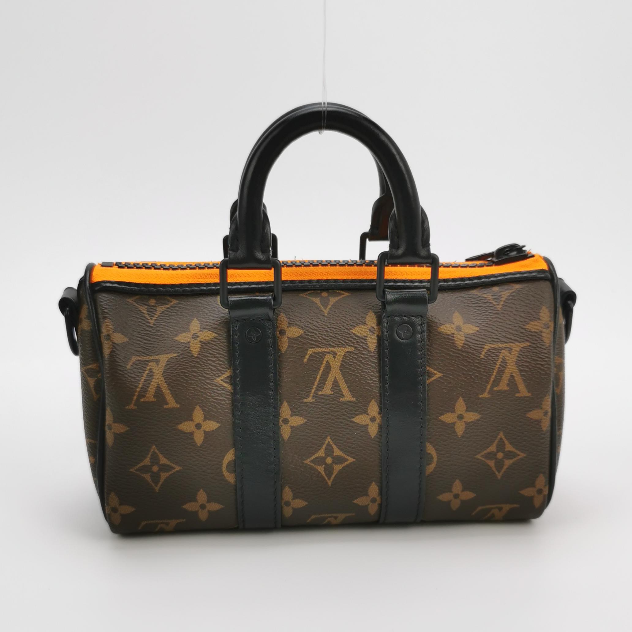 Louis Vuitton(LV) Keepall Bandouliere Bag Monogram Canvas with LV Friends Patch XS