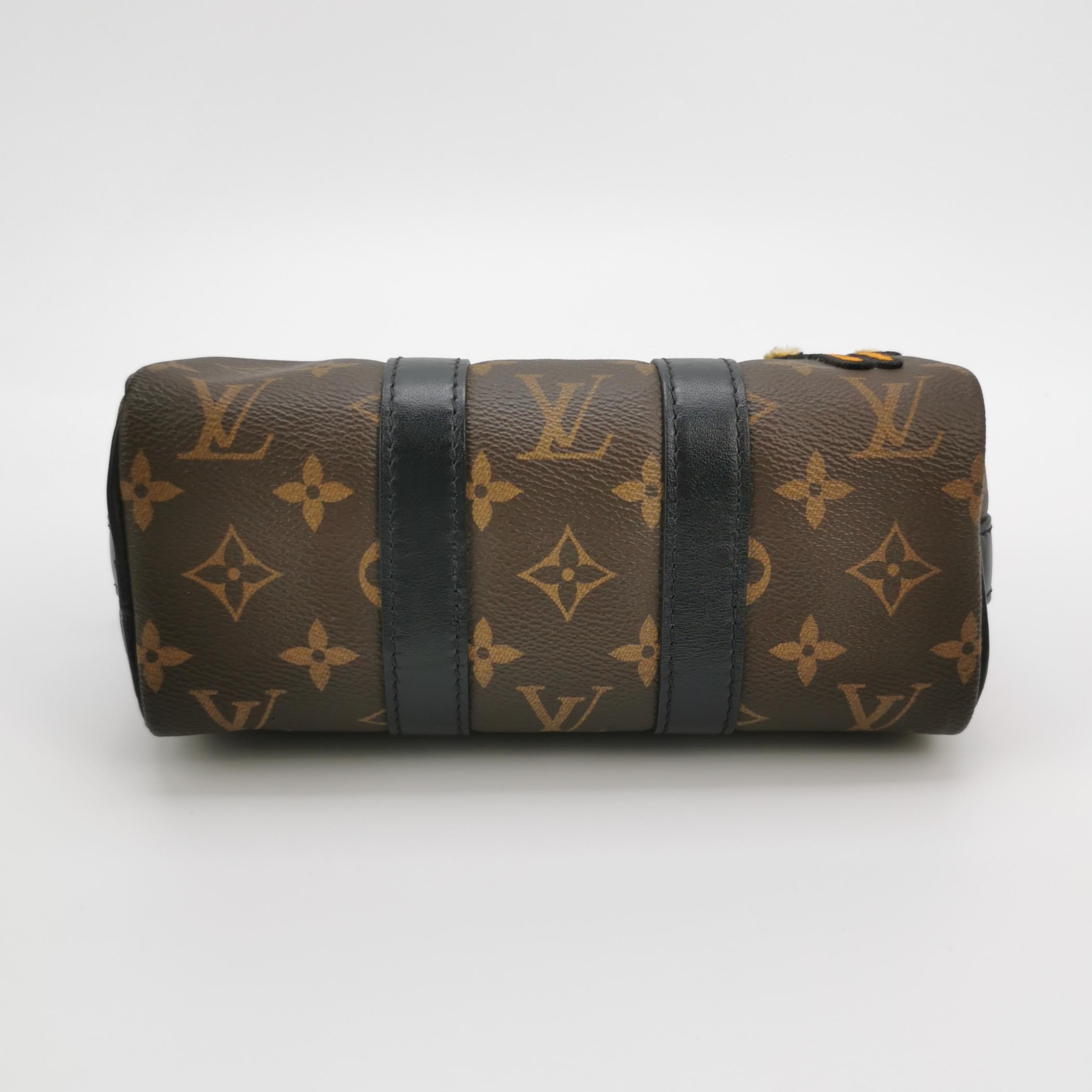 Louis Vuitton(LV) Keepall Bandouliere Bag Monogram Canvas with LV Friends Patch XS