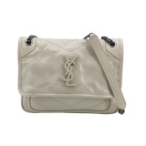 Saint Laurent(YSL) Niki Chain Flap Bag Matelasse Chevron Leather Small — thumbnail 1