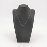 Tiffany & Co. Fleur de Lis Key Bar Pendant Necklace 18K Rose Gold and Diamonds — thumbnail 2