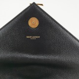 Saint Laurent(YSL) Classic Monogram Envelope Satchel Matelasse Chevron Leather Large — thumbnail 10