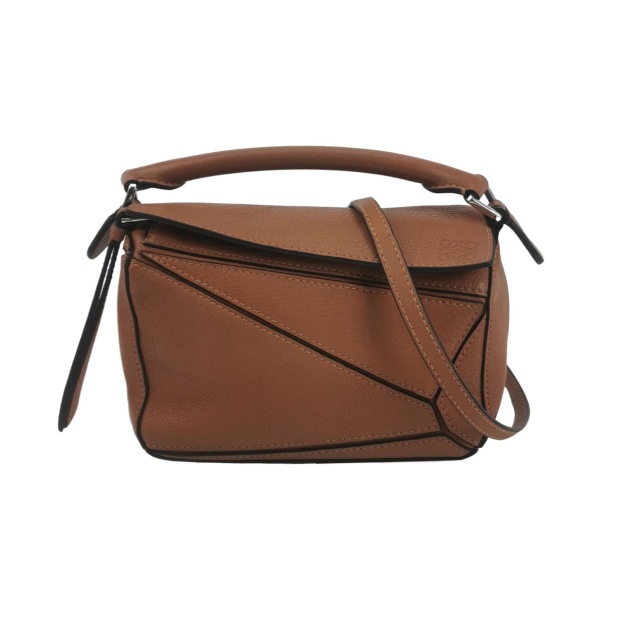 Loewe Puzzle Bag Leather Mini — pre-owned, Vierlot