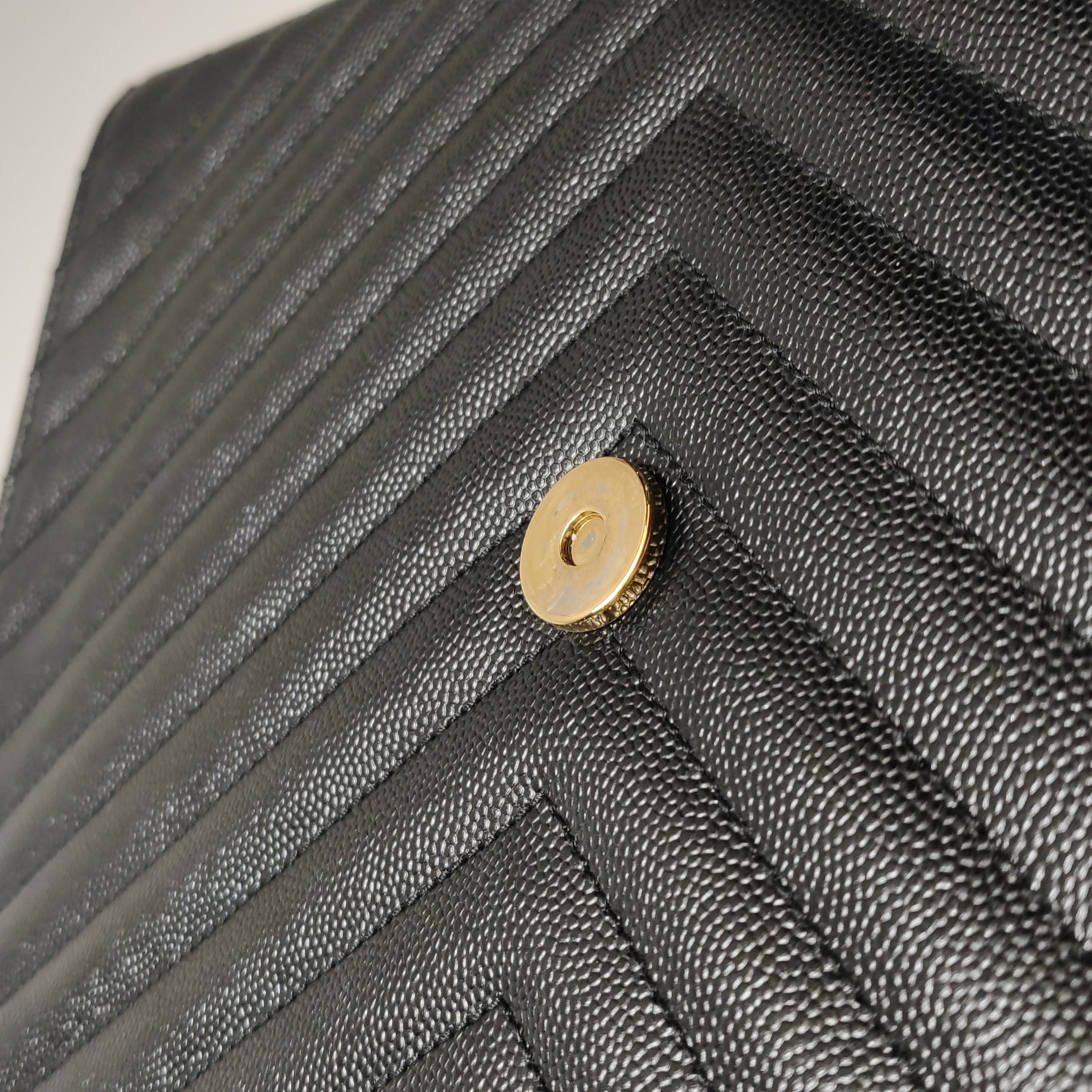 Saint Laurent(YSL) Classic Monogram Envelope Satchel Matelasse Chevron Leather Large