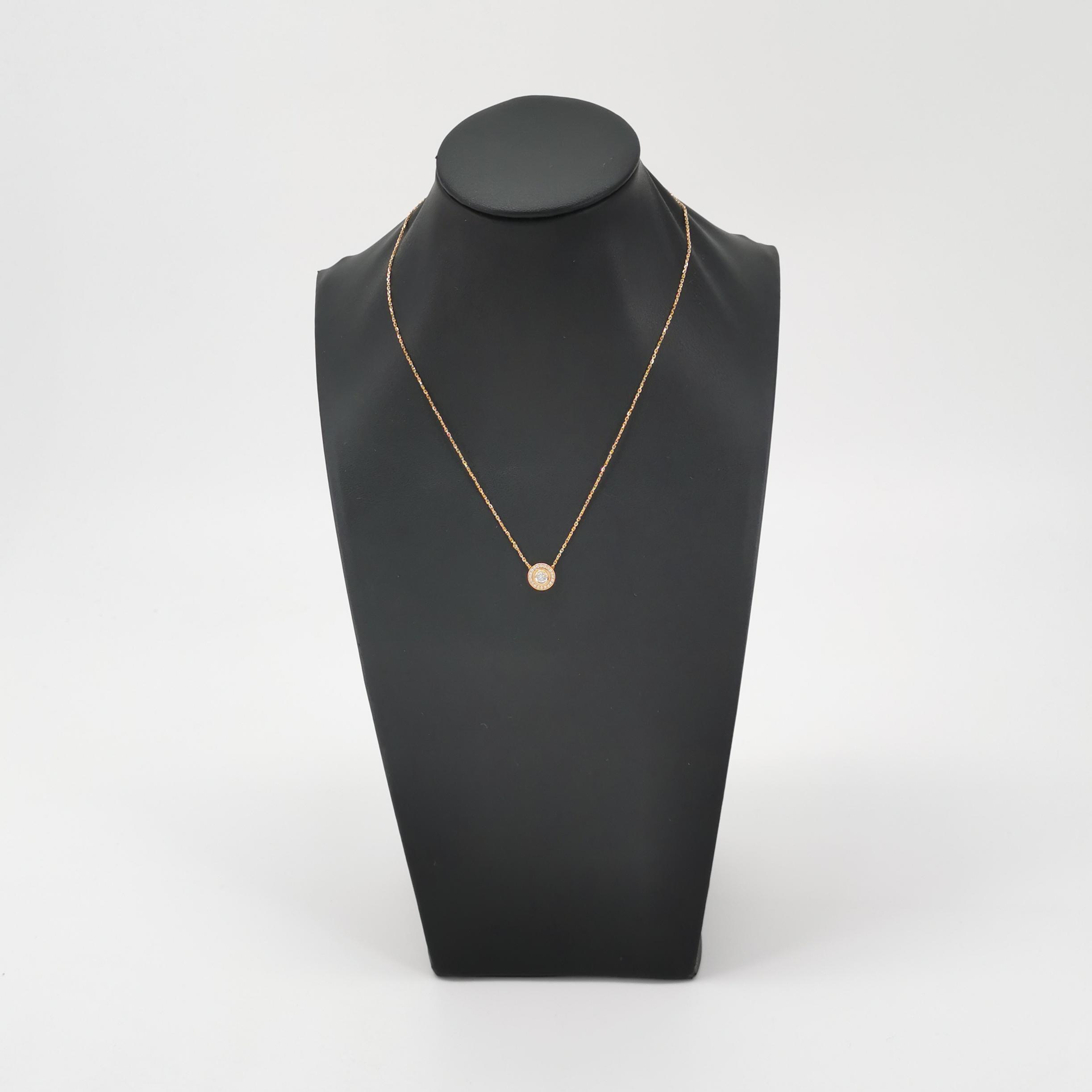 Cartier Cartier D'Amour Pendant Necklace 18K Rose Gold with Pave Diamonds — photo 4 of 6
