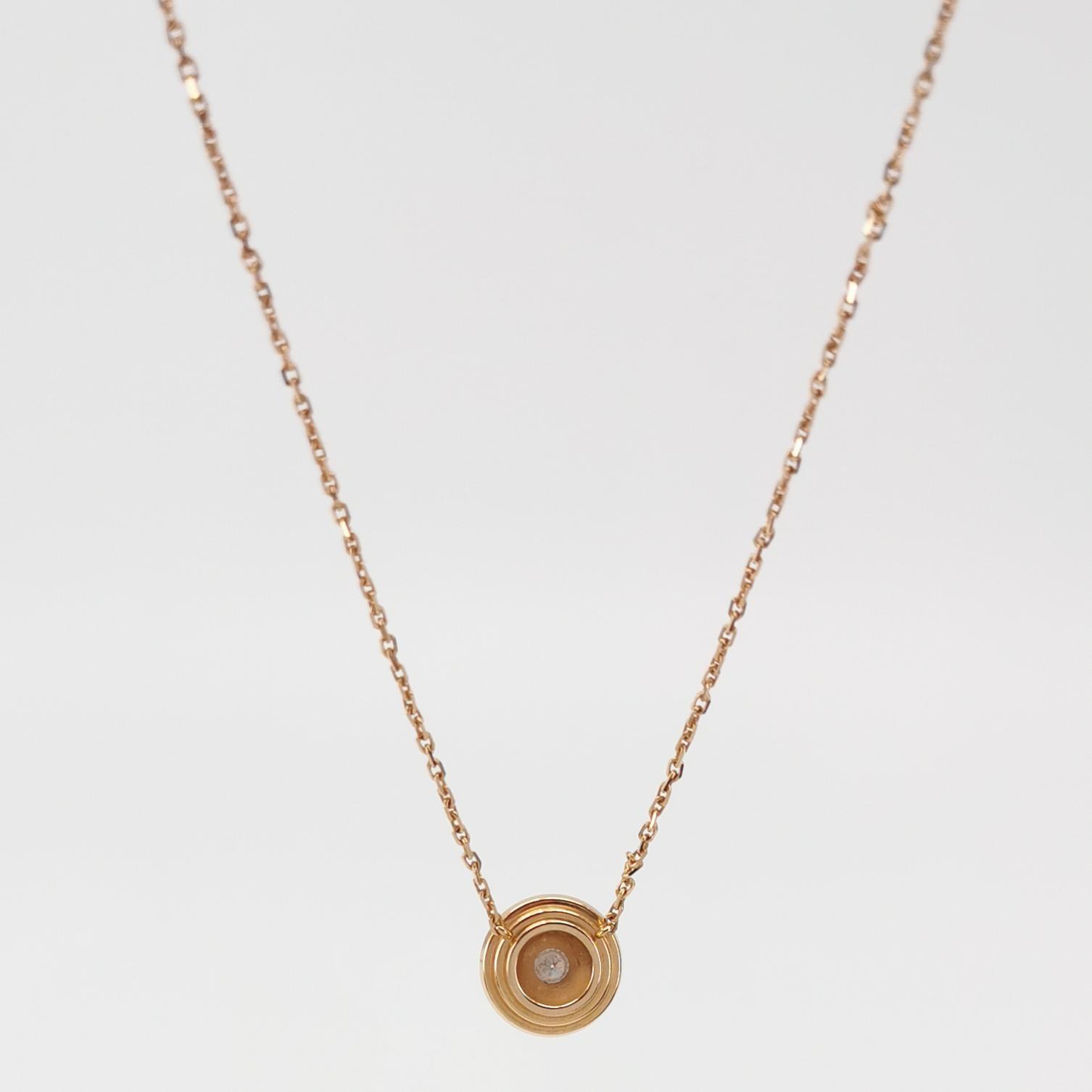Cartier Cartier D'Amour Pendant Necklace 18K Rose Gold with Pave Diamonds — photo 3 of 6