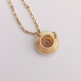 Cartier Cartier D'Amour Pendant Necklace 18K Rose Gold with Pave Diamonds — thumbnail 5