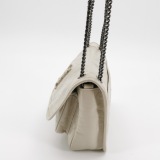 Saint Laurent(YSL) Niki Chain Flap Bag Matelasse Chevron Leather Small — thumbnail 3