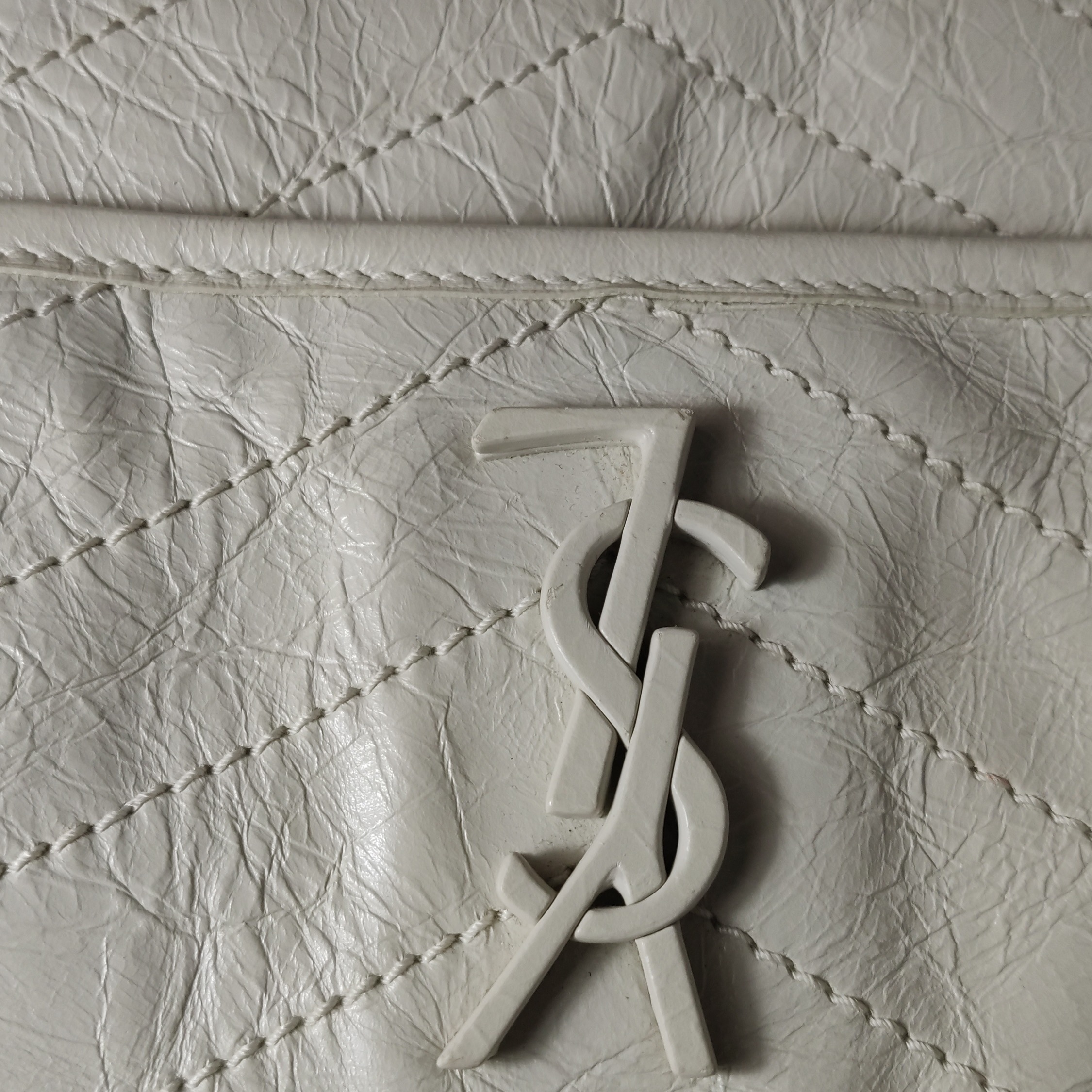 Saint Laurent(YSL) Niki Chain Flap Bag Matelasse Chevron Leather Small — photo 9 of 13