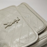 Saint Laurent(YSL) Niki Chain Flap Bag Matelasse Chevron Leather Small — thumbnail 8