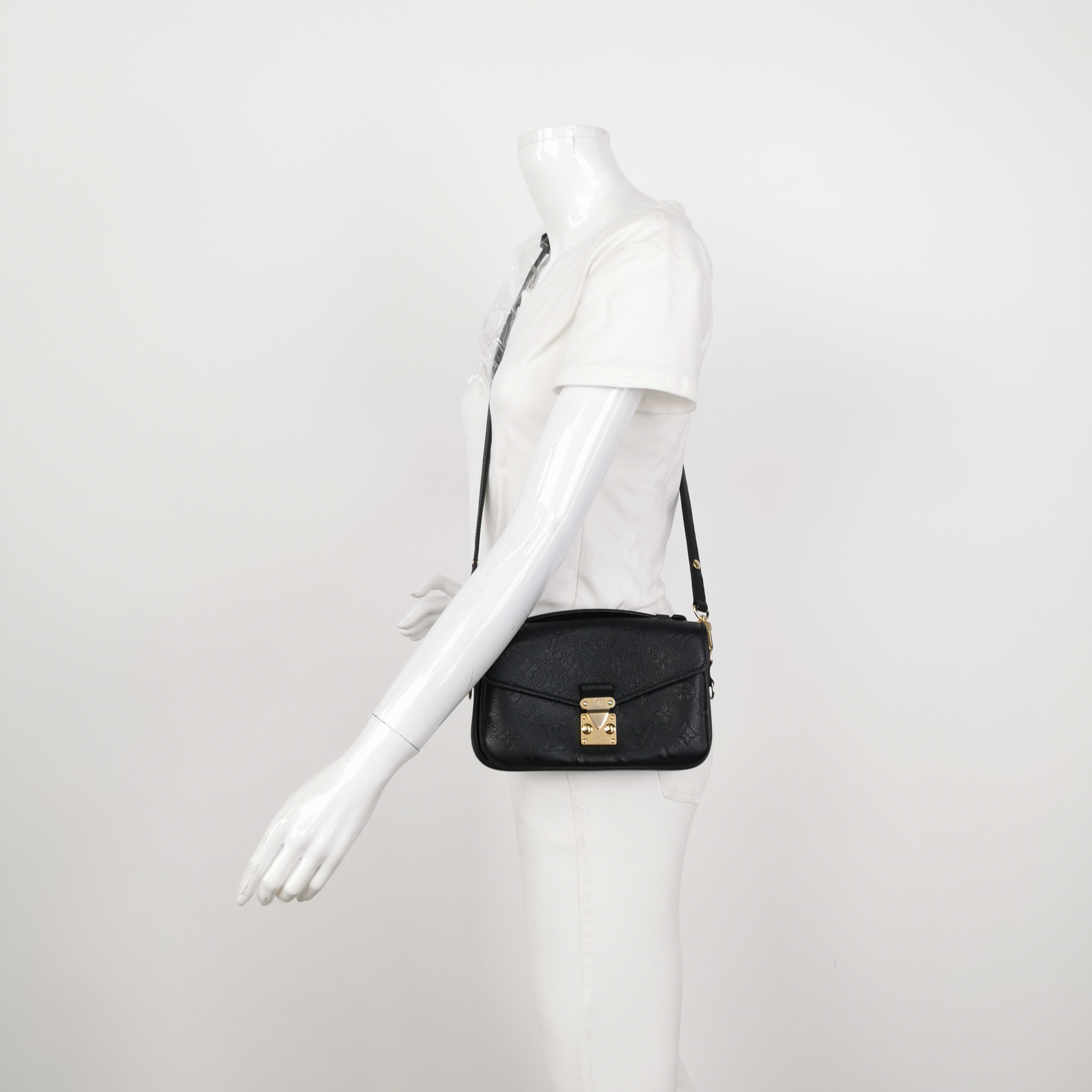 Louis Vuitton(LV) Pochette Metis East West Bag Monogram Empreinte Black — alternate view