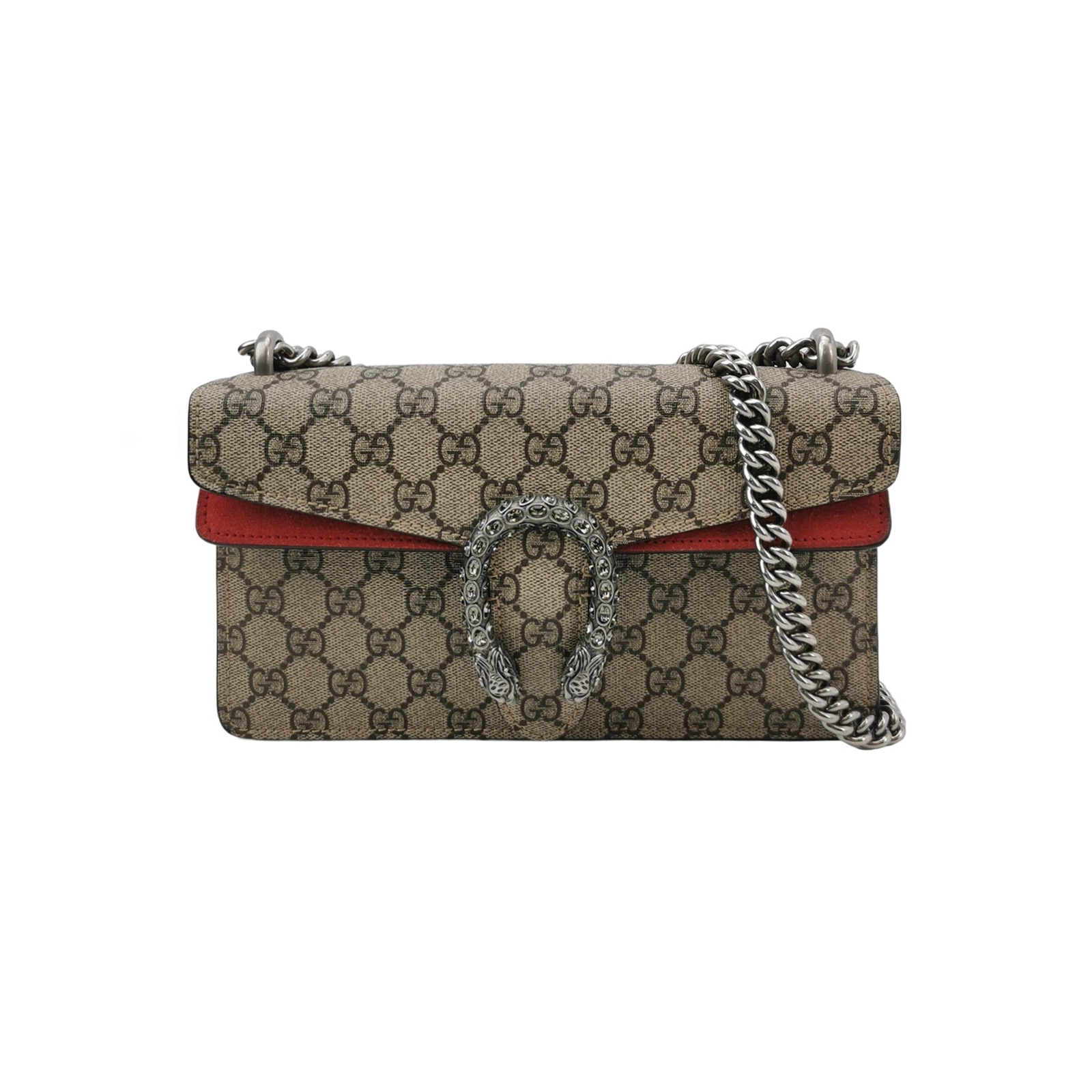 Gucci Dionysus Bag GG Coated Canvas with Crystal Embellished Metal Small — photo 1 of 11