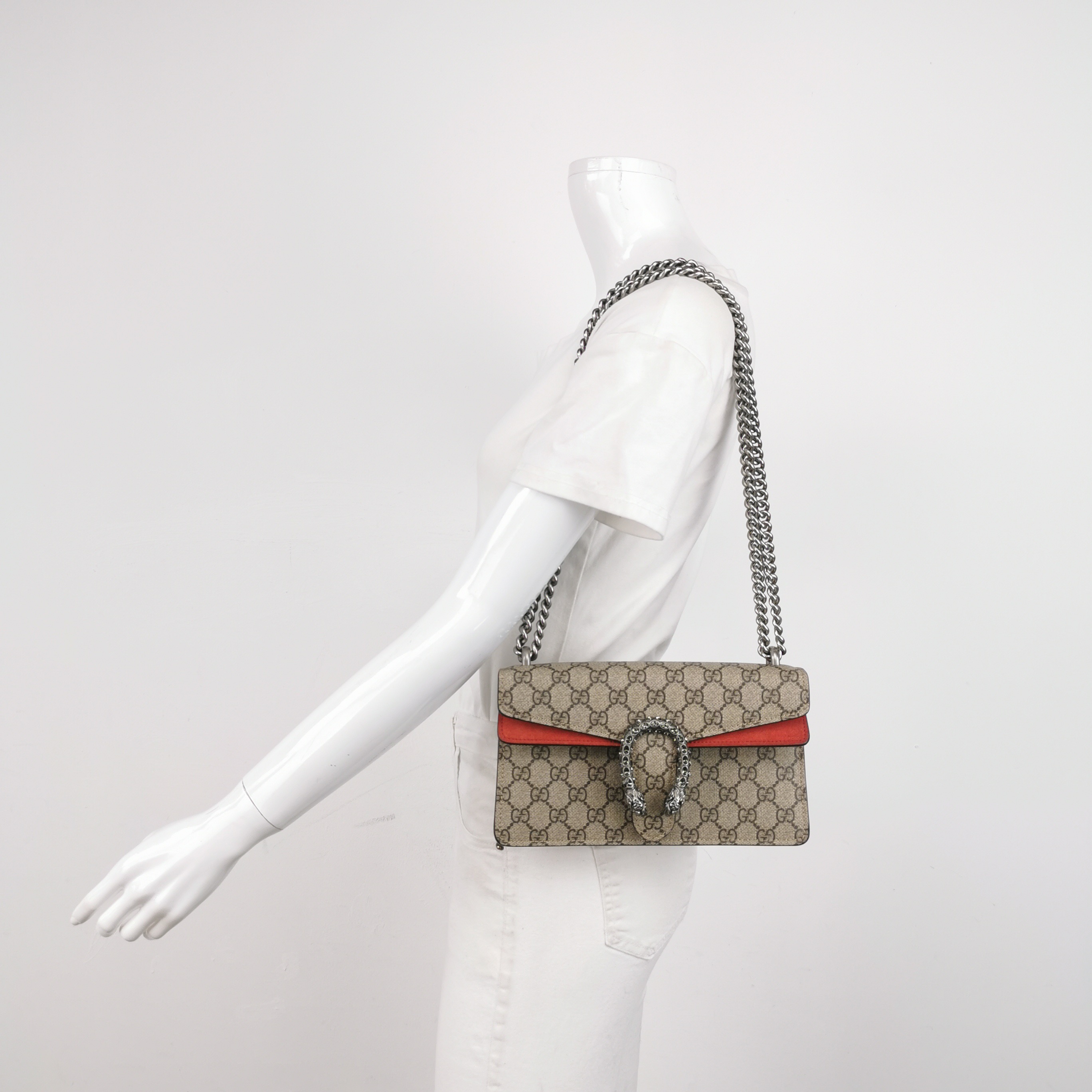 Gucci Dionysus Bag GG Coated Canvas with Crystal Embellished Metal Small — alternate view