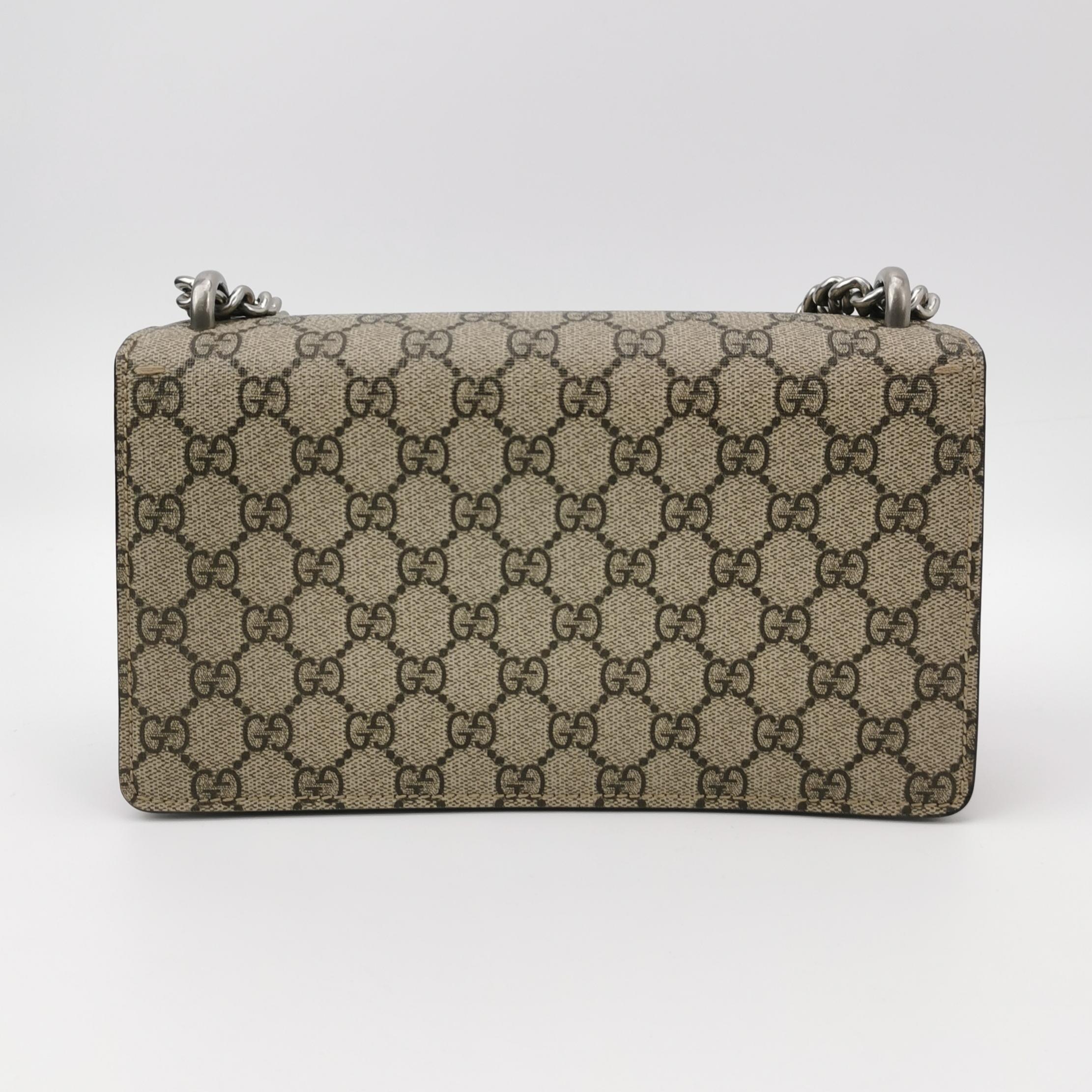 Gucci Dionysus Bag GG Coated Canvas with Crystal Embellished Metal Small — photo 5 of 11