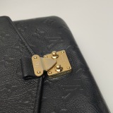 Louis Vuitton(LV) Pochette Metis East West Bag Monogram Empreinte Black — thumbnail 9
