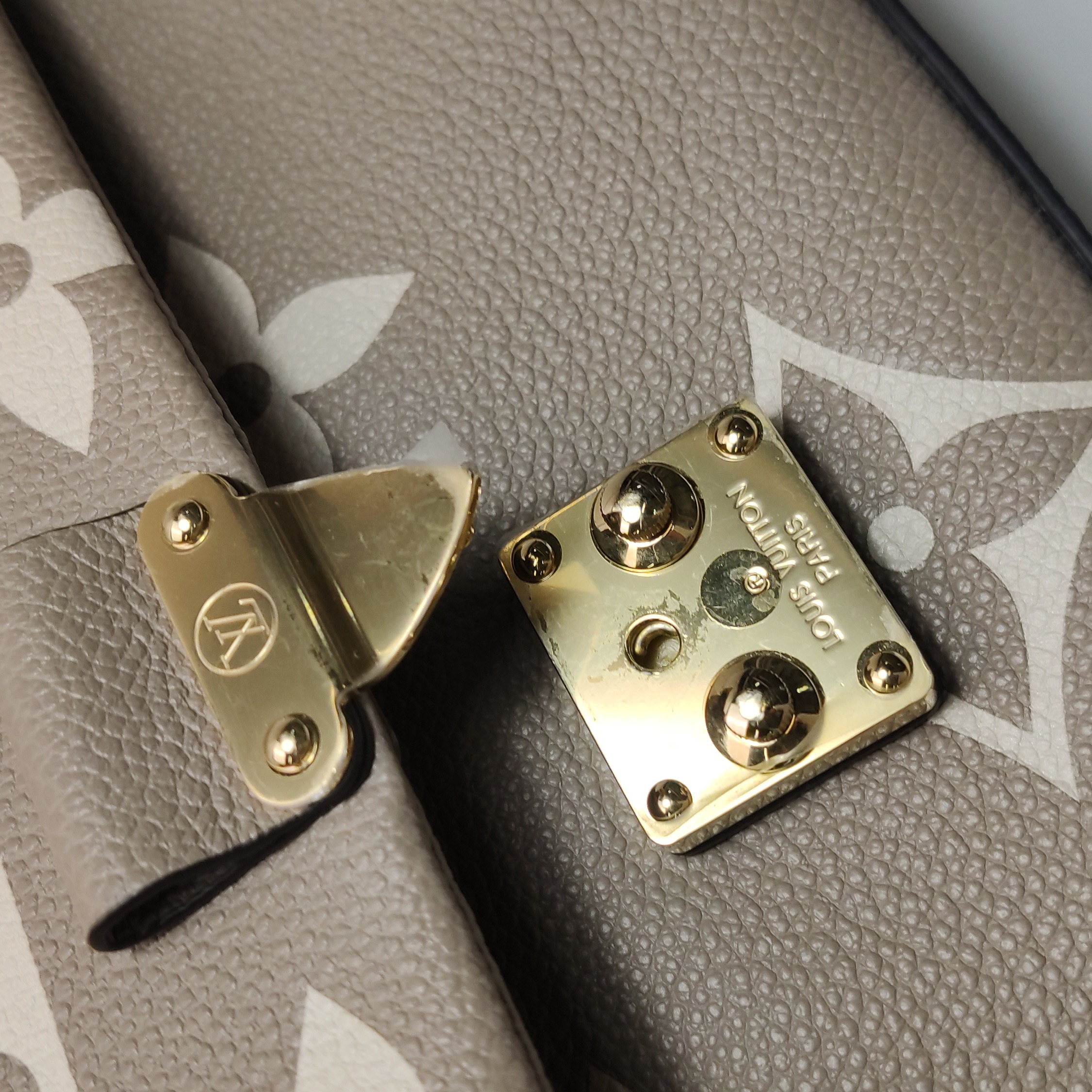 Louis Vuitton(LV) Madeleine Handbag Bicolor Monogram Empreinte Giant MM — photo 19 of 23