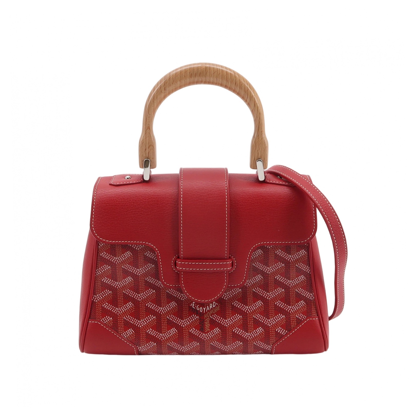 Goyard Saigon Top Handle Bag Coated Canvas with Leather Mini — photo 1 of 16