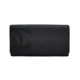 Chanel Cambon Gusset Wallet Quilted Lambskin Long — thumbnail 1