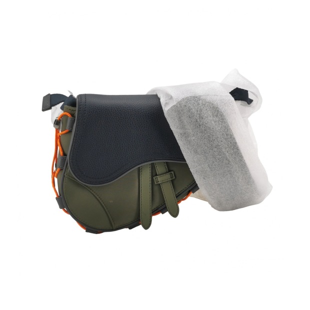 Christian Dior x Sacai Saddle Crossbody Bag Technical Fabric and Leather Mini — pre-owned, Vierlot