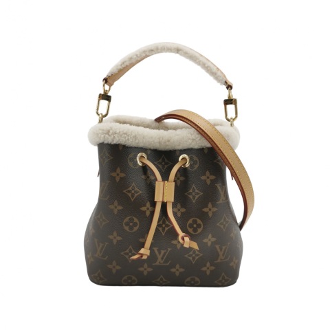 Louis Vuitton(LV) NeoNoe Handbag Monogram Canvas with Shearling BB
