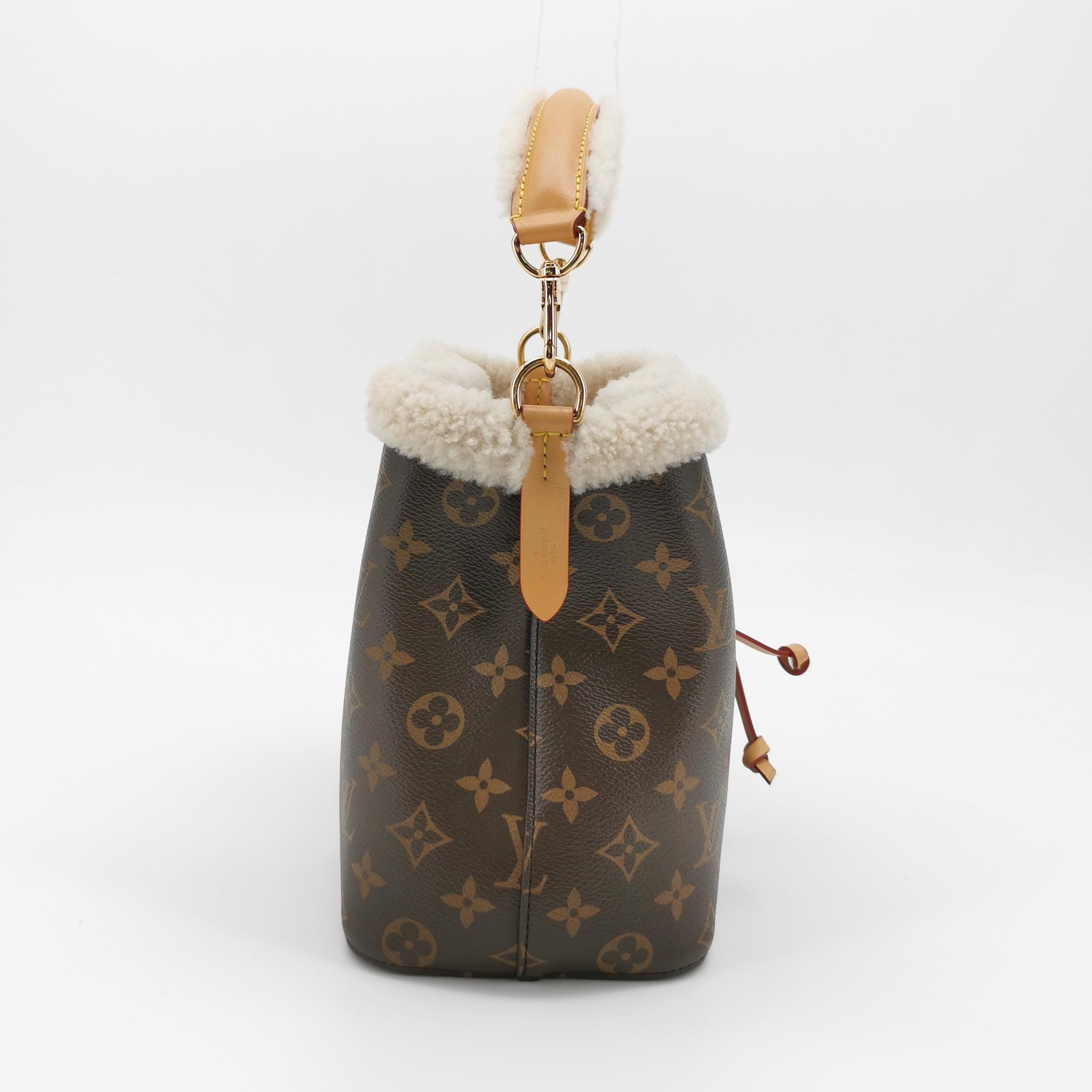 Louis Vuitton(LV) NeoNoe Handbag Monogram Canvas with Shearling BB — photo 4 of 13