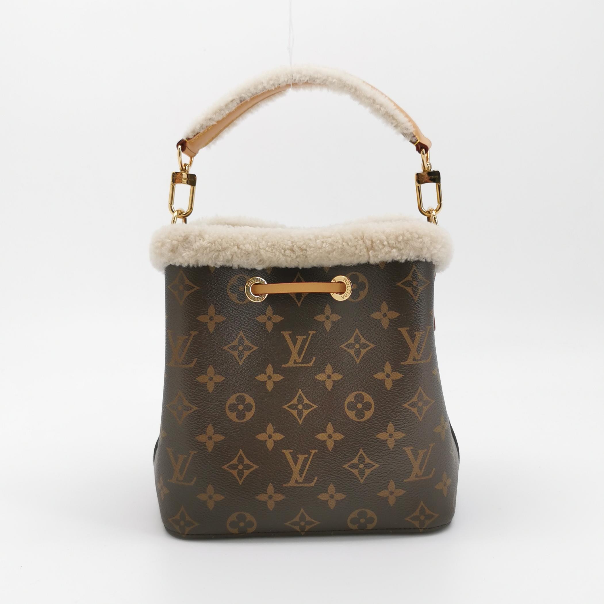 Louis Vuitton(LV) NeoNoe Handbag Monogram Canvas with Shearling BB — photo 5 of 13