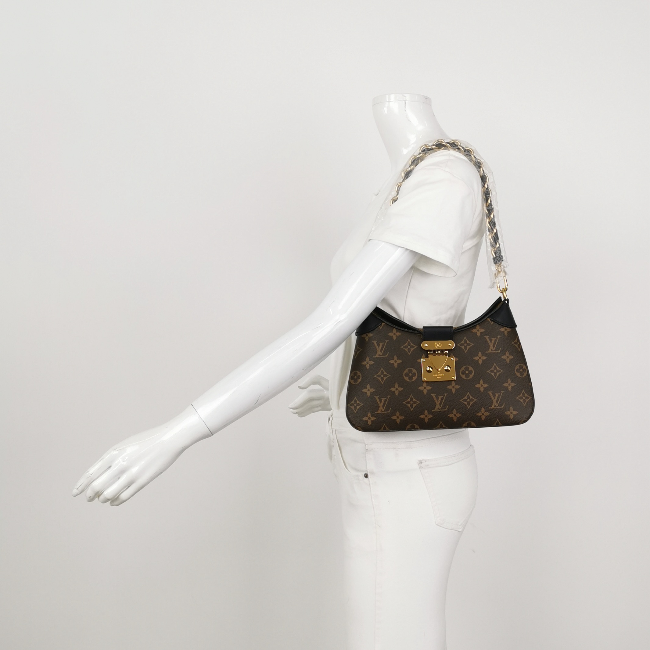 Louis Vuitton(LV)Twinny Handbag Monogram Canvas and Reverse Monogram Canvas with Leather — alternate view