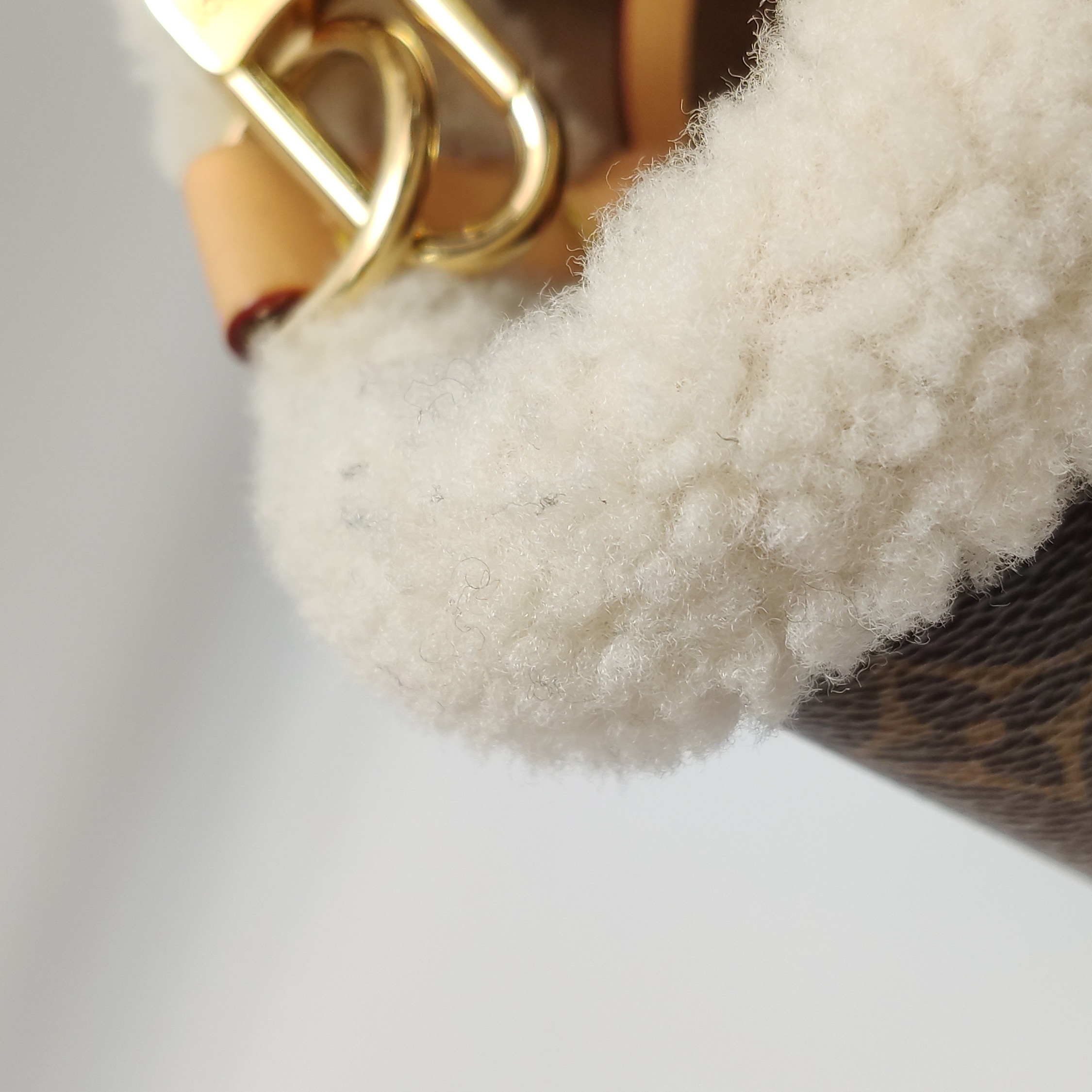 Louis Vuitton(LV) NeoNoe Handbag Monogram Canvas with Shearling BB — photo 13 of 13