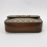 Gucci Horsebit 1955 Flap Pocket Camera Bag GG Coated Canvas and Leather Small — thumbnail 6