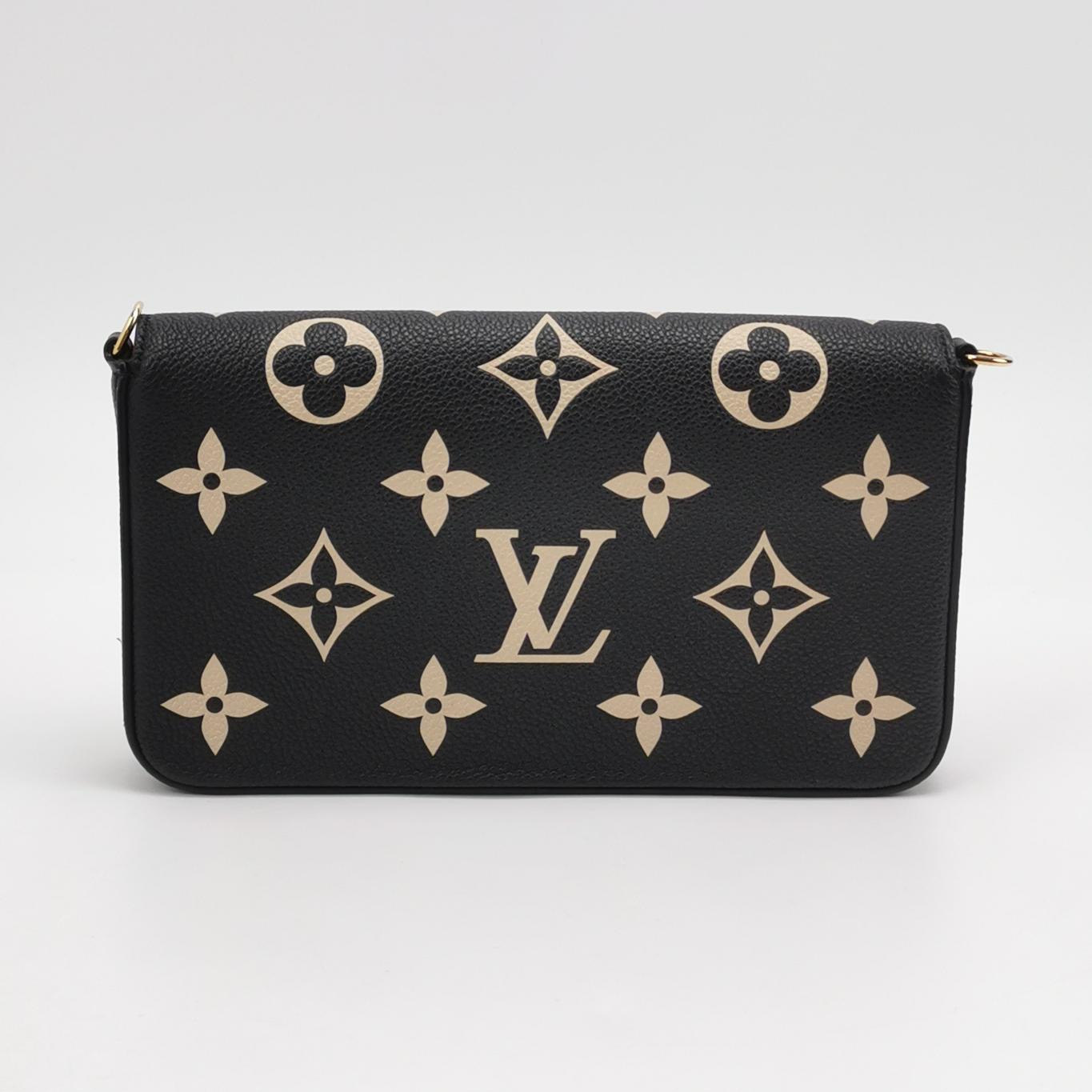 Louis Vuitton(LV) Felicie Pochette Bicolor Monogram Empreinte Giant — photo 6 of 12