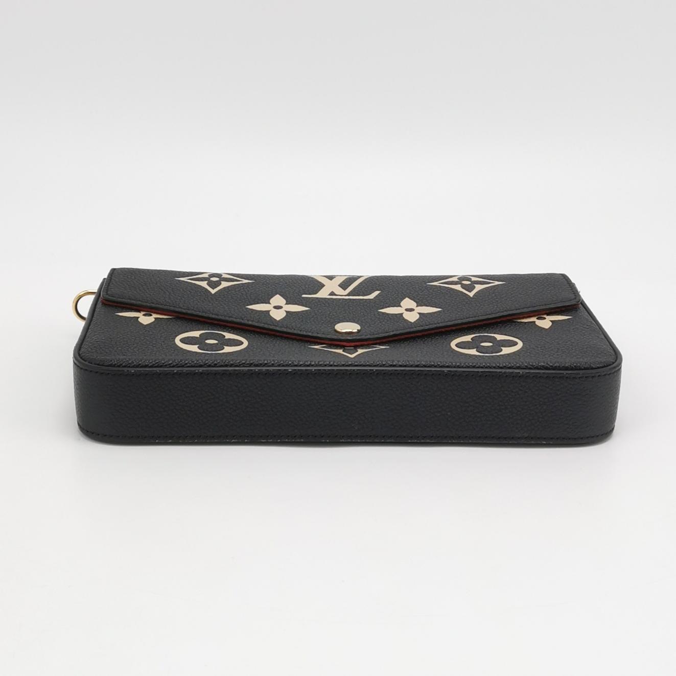 Louis Vuitton(LV) Felicie Pochette Bicolor Monogram Empreinte Giant — photo 7 of 12
