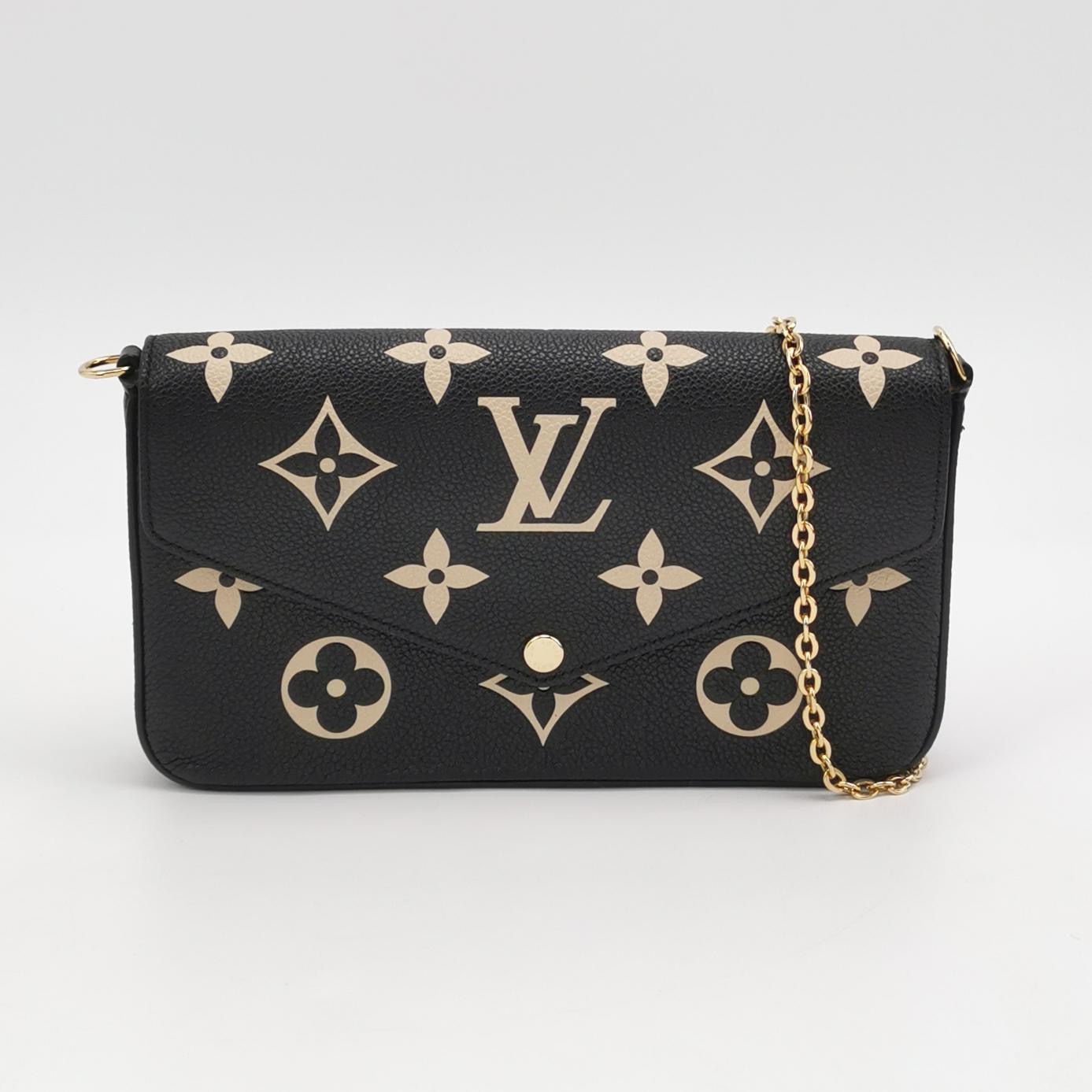 Louis Vuitton(LV) Felicie Pochette Bicolor Monogram Empreinte Giant — photo 5 of 12
