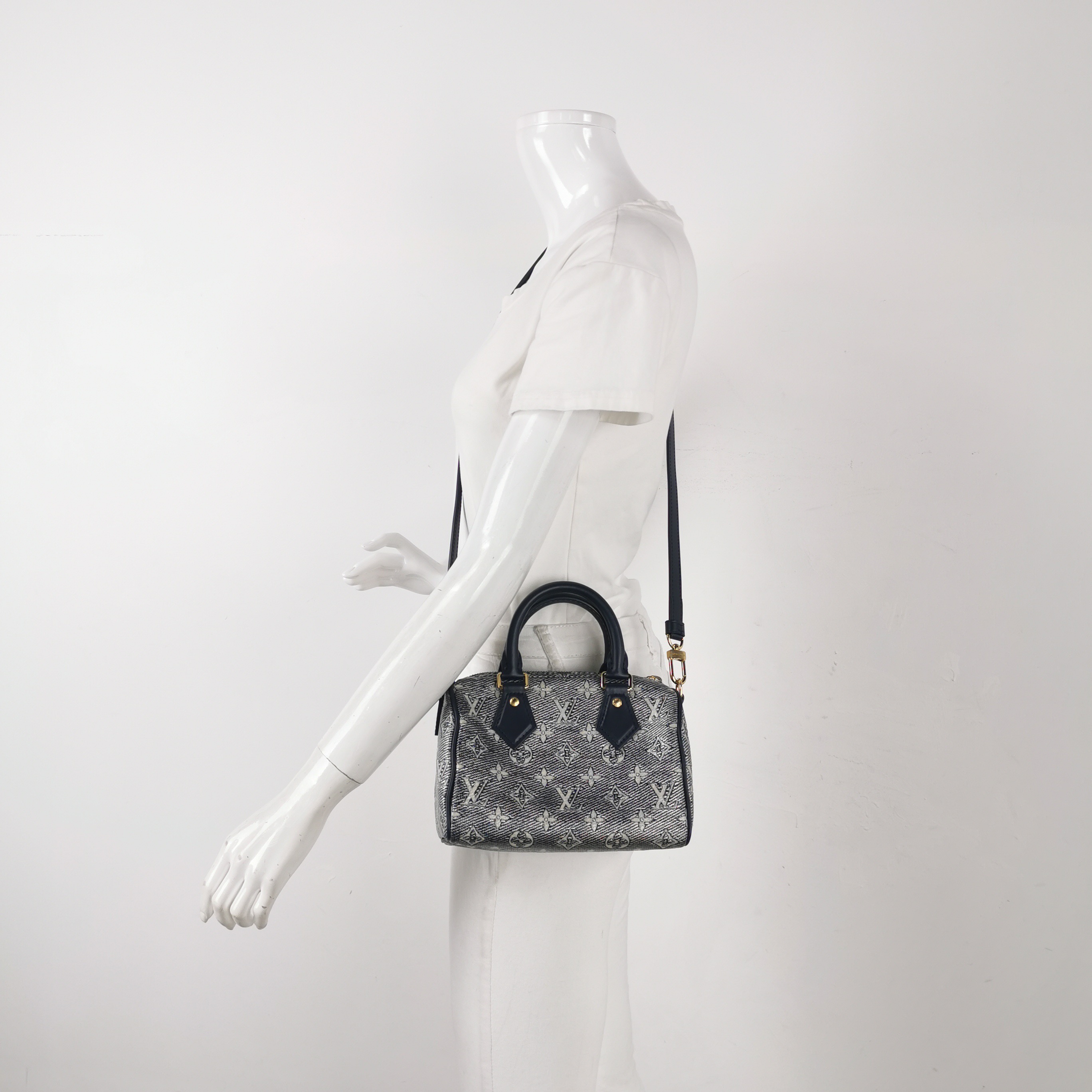 Louis Vuitton(LV) Speedy Bandouliere Bag Monoglam Jacquard Canvas 20 — alternate view