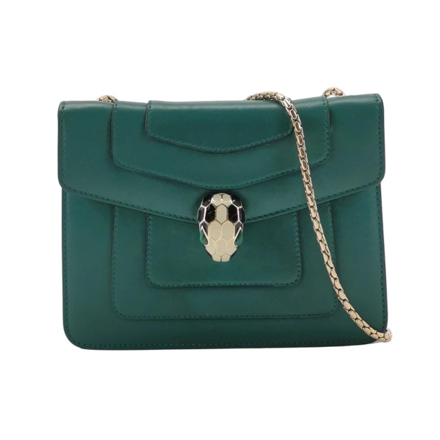 Bvlgari Serpenti Forever Square Shoulder Bag Leather Small — pre-owned, Vierlot