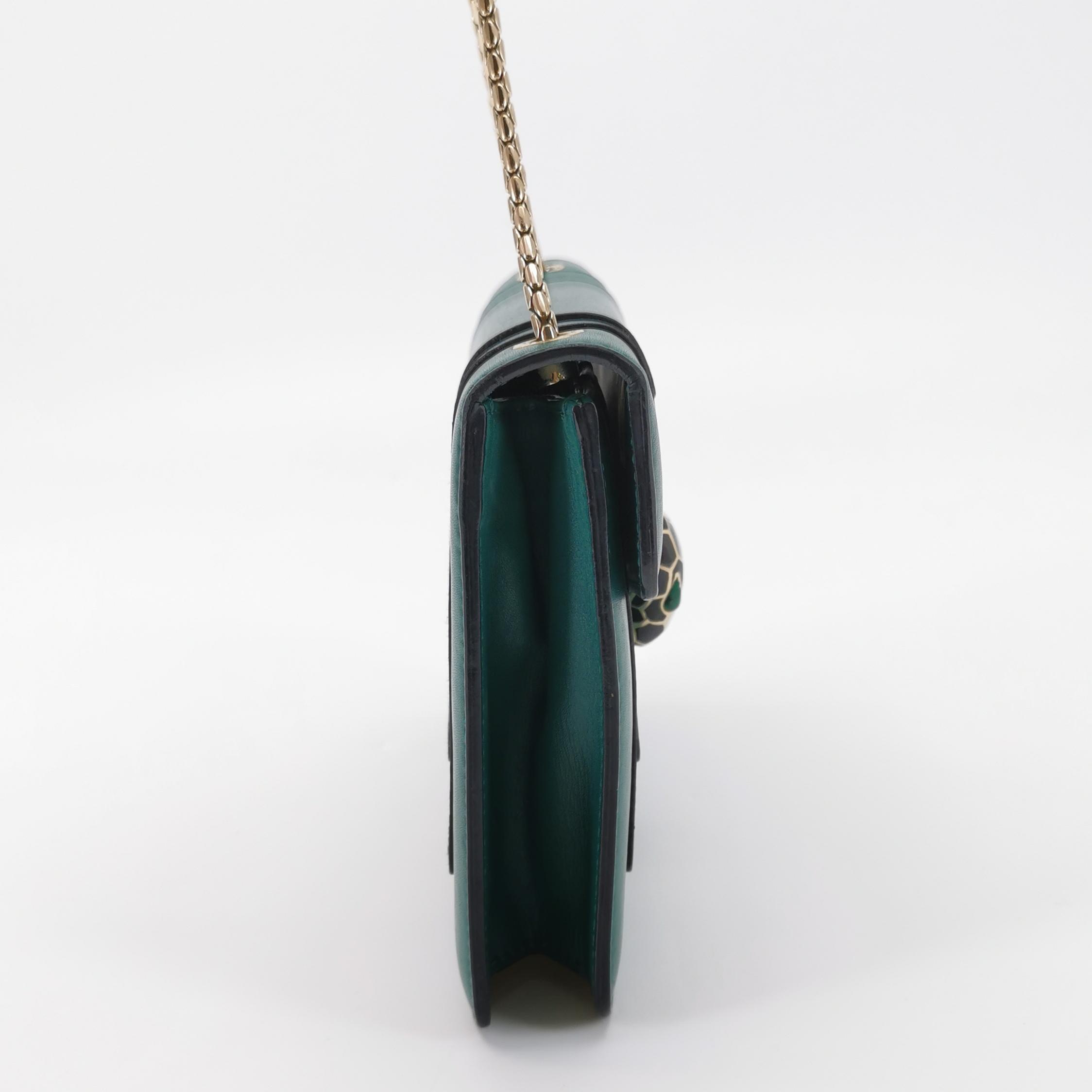 Bvlgari Serpenti Forever Square Shoulder Bag Leather Small — photo 4 of 12