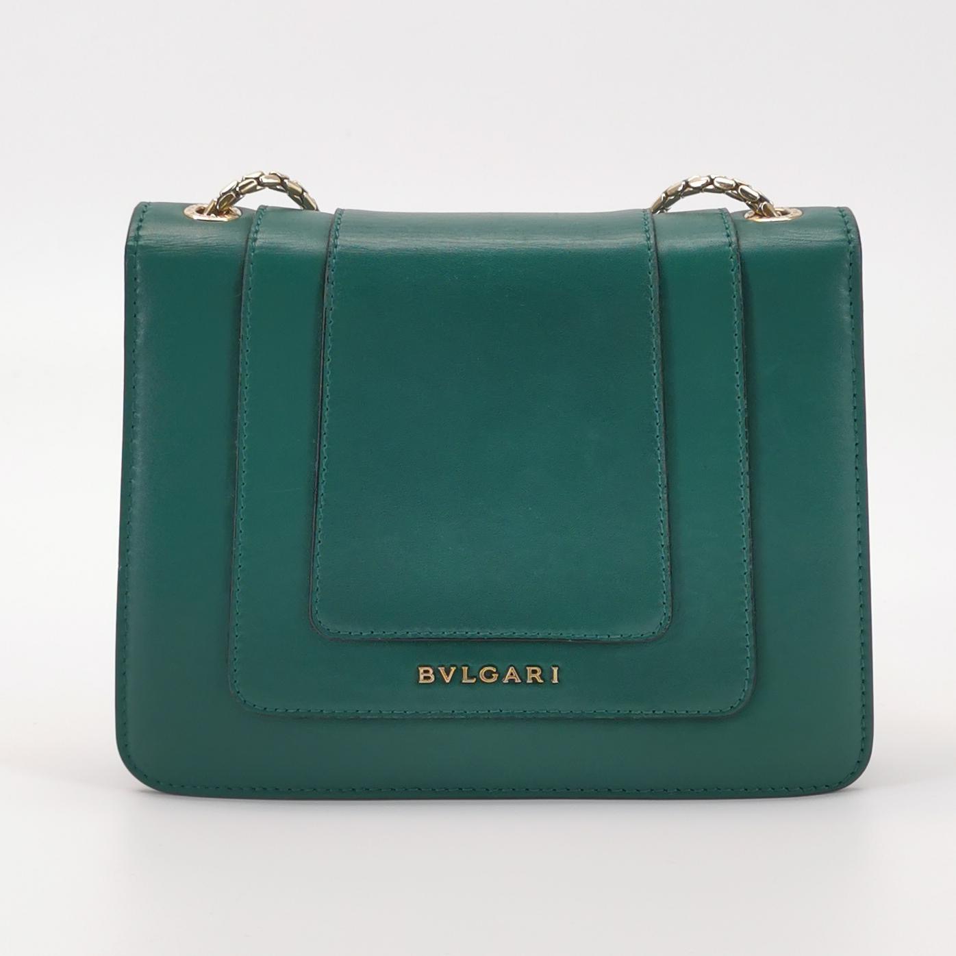 Bvlgari Serpenti Forever Square Shoulder Bag Leather Small — photo 5 of 12