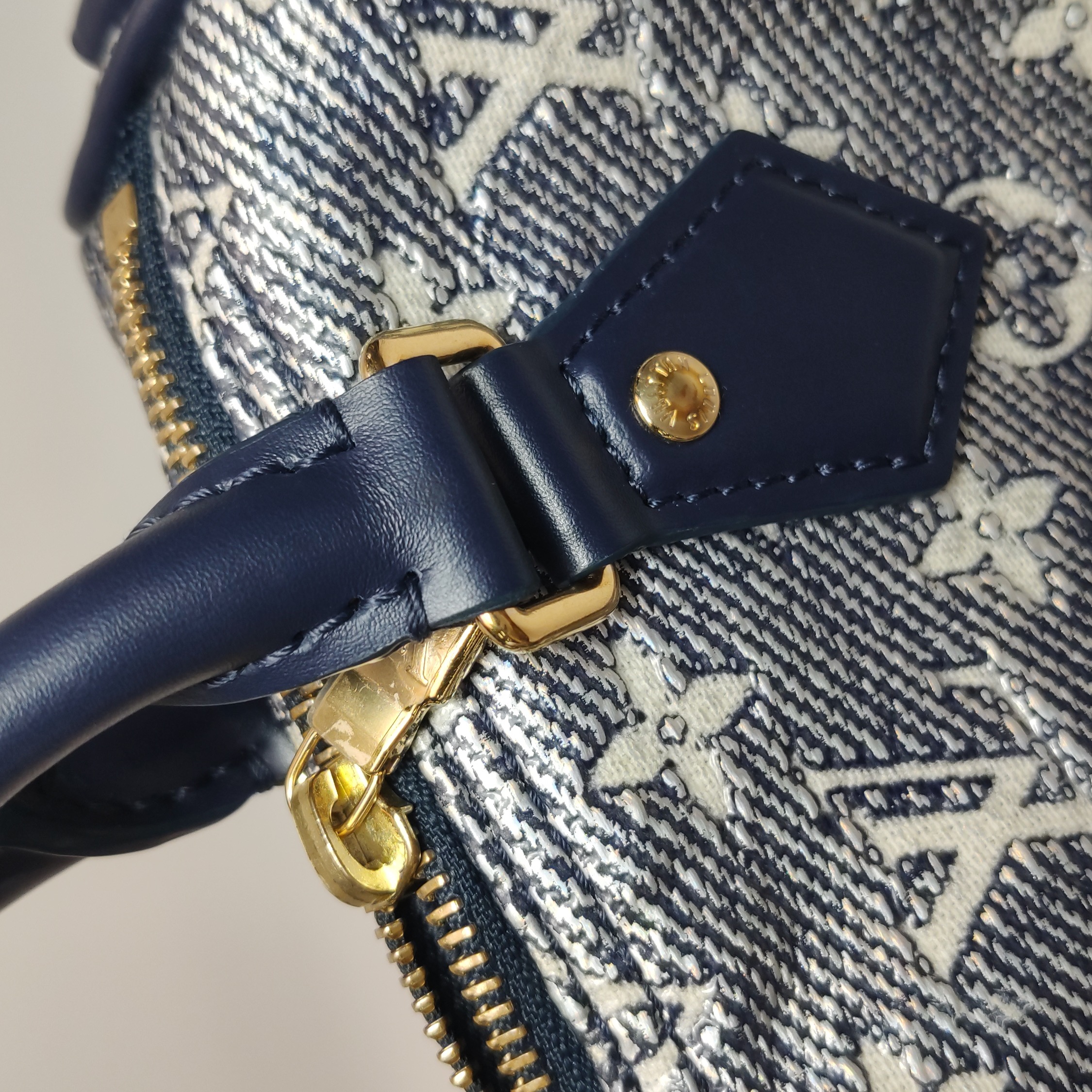 Louis Vuitton(LV) Speedy Bandouliere Bag Monoglam Jacquard Canvas 20 — photo 14 of 23