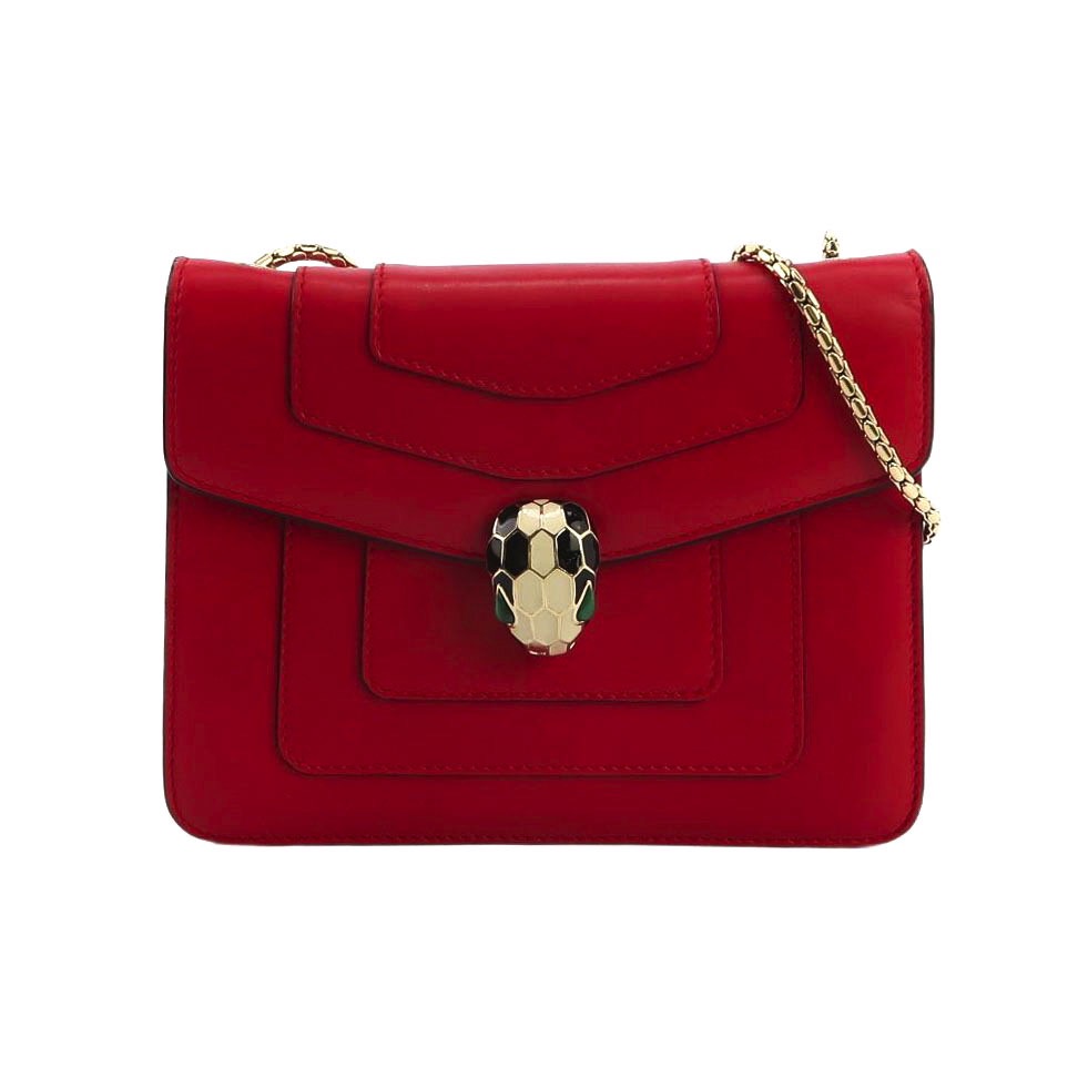 Bvlgari Serpenti Forever Square Shoulder Bag Leather Small — photo 1 of 10