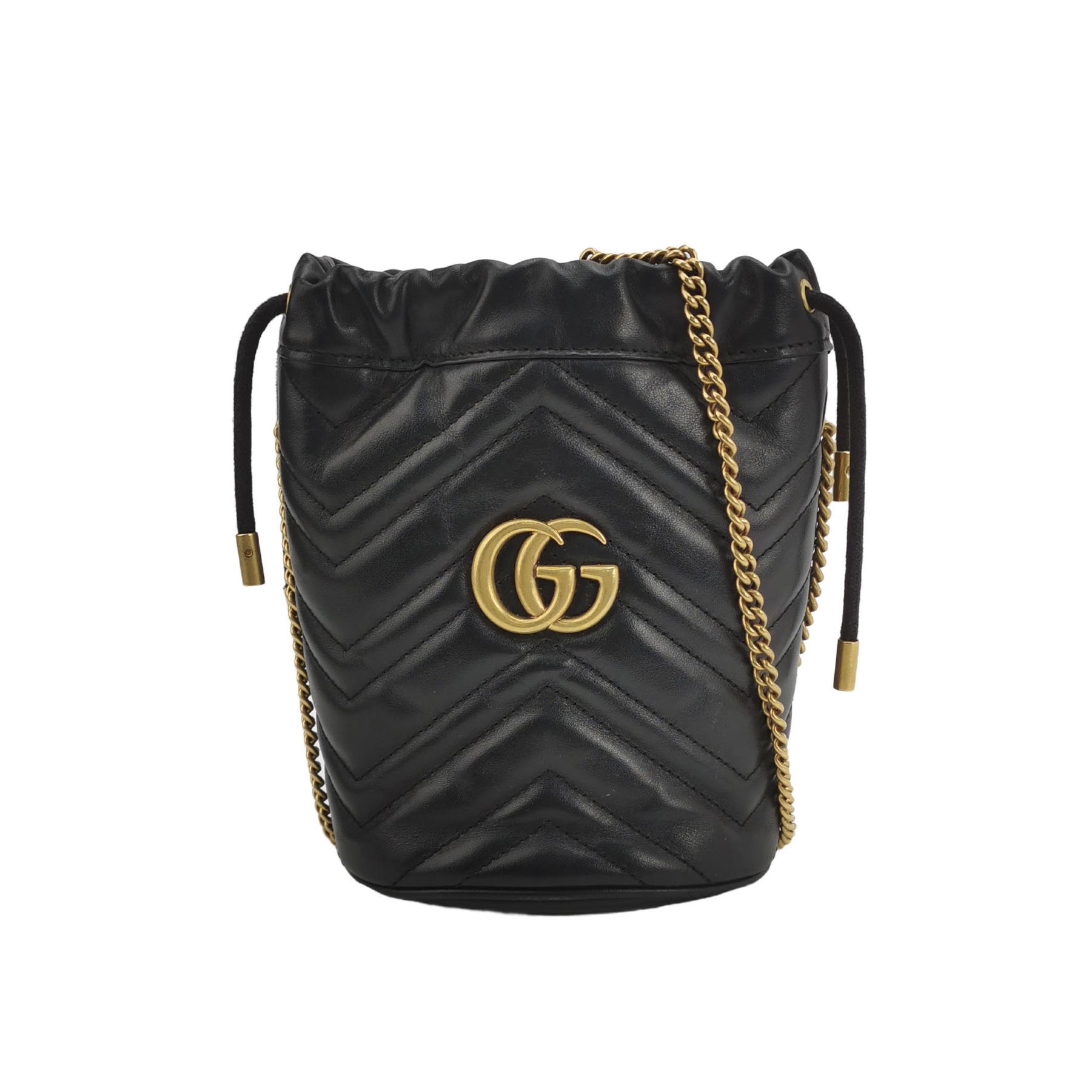 Gucci GG Marmont Bucket Bag Matelasse Leather Mini — photo 1 of 15
