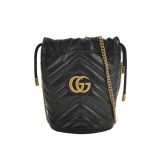 Gucci GG Marmont Bucket Bag Matelasse Leather Mini — thumbnail 1
