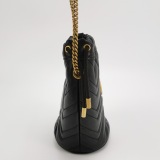 Gucci GG Marmont Bucket Bag Matelasse Leather Mini — thumbnail 4