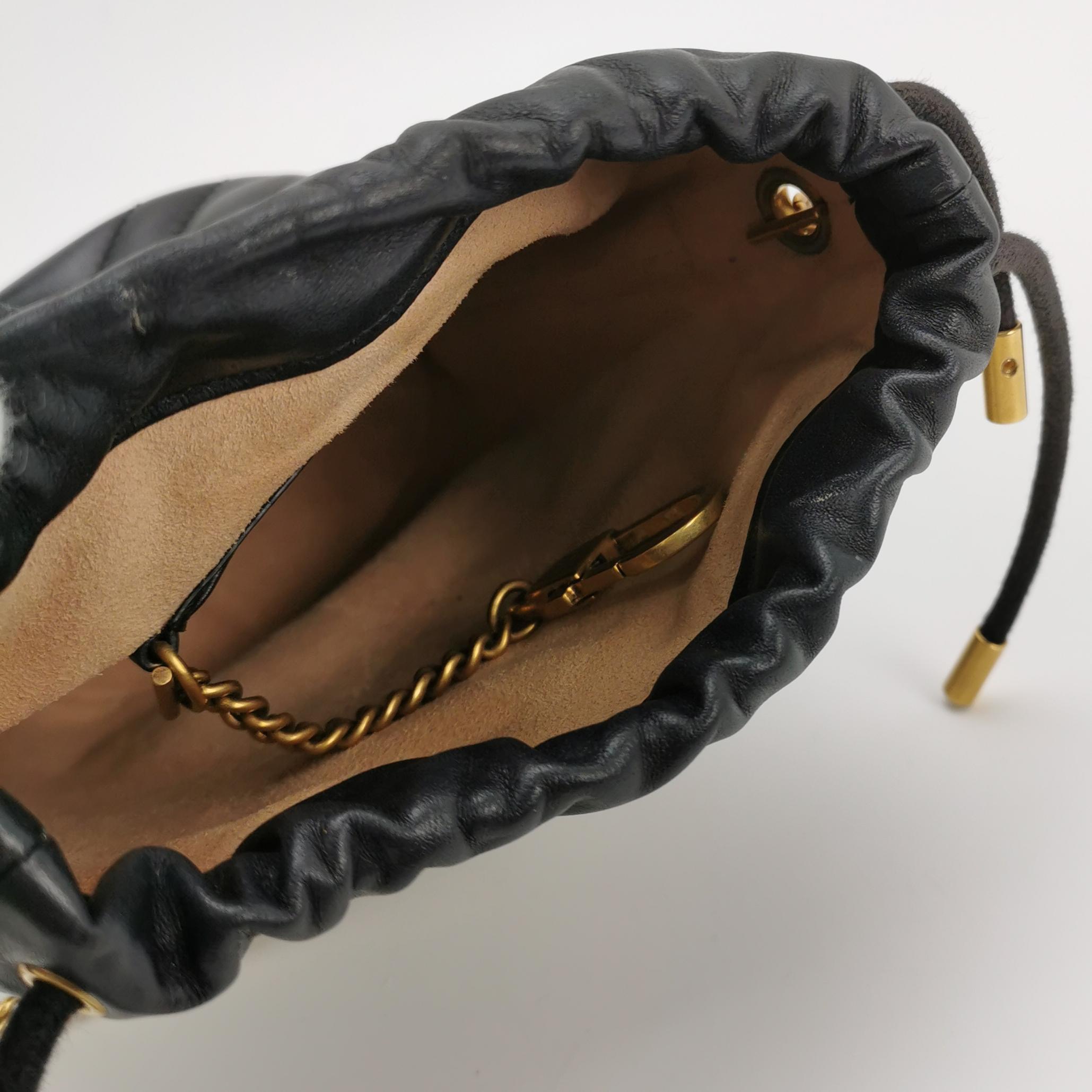 Gucci GG Marmont Bucket Bag Matelasse Leather Mini — photo 11 of 15
