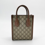 GUCCI GG Supreme Mini Brown GG Supreme/Leather — thumbnail 3