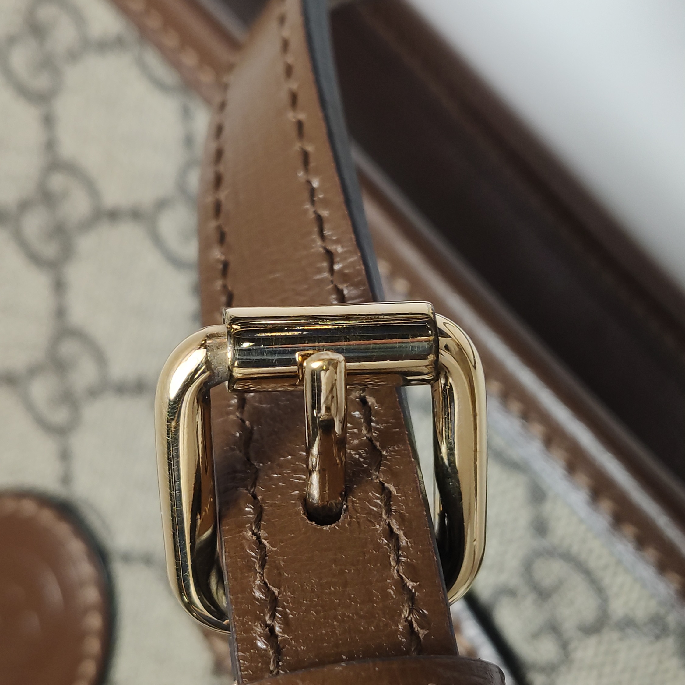 GUCCI GG Supreme Mini Brown GG Supreme/Leather — photo 9 of 15
