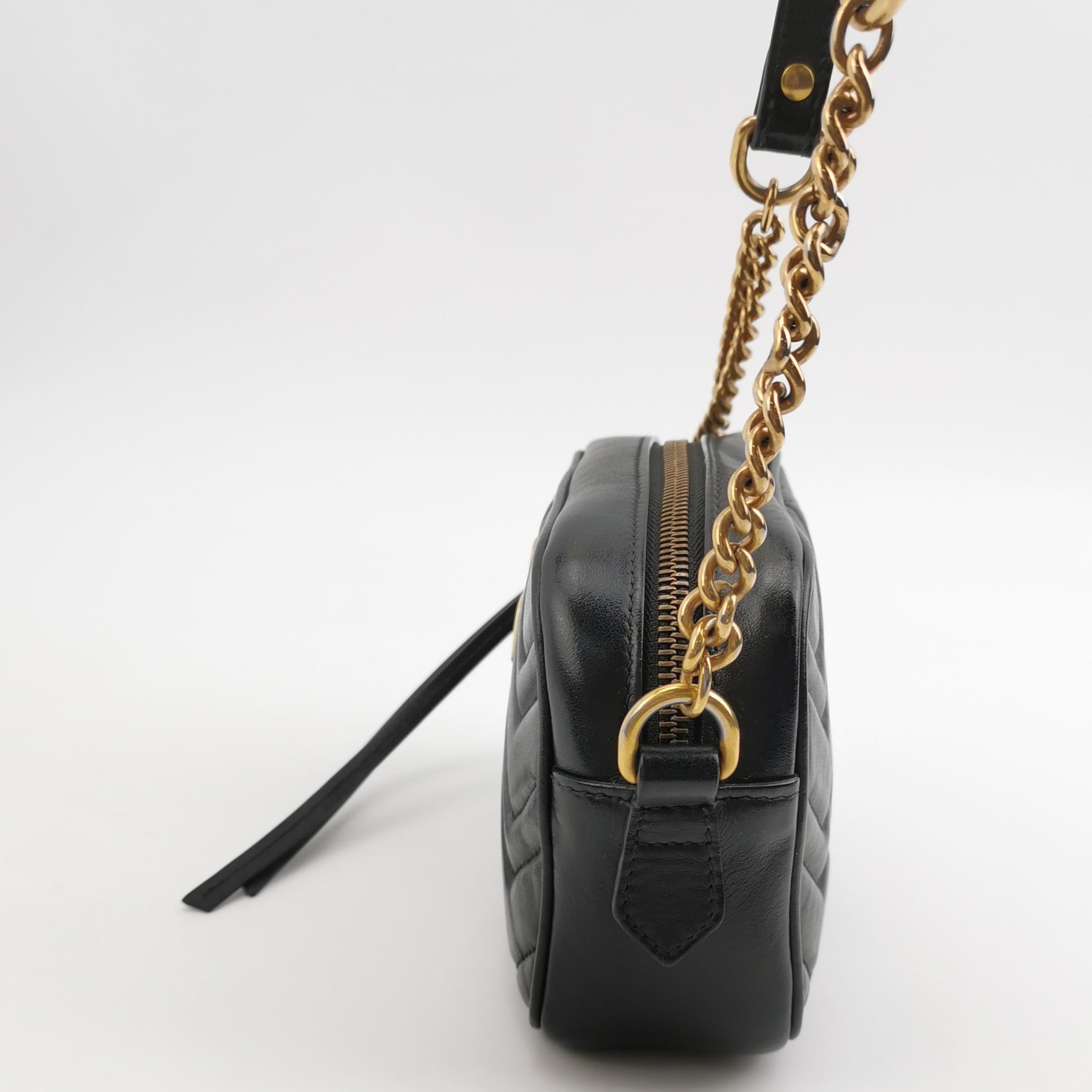 Gucci GG Marmont Shoulder Bag Matelasse Leather Mini — photo 3 of 14