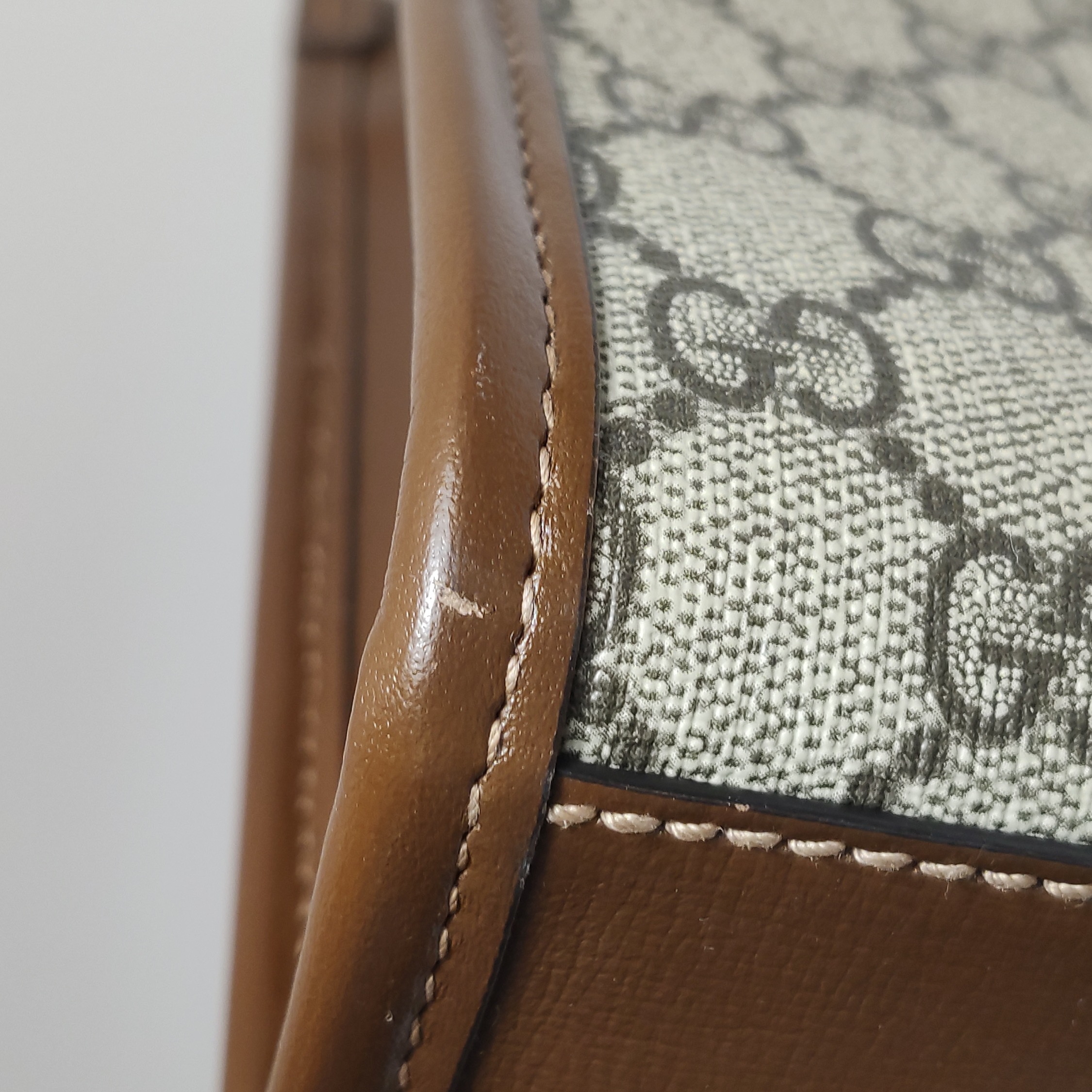 GUCCI GG Supreme Mini Brown GG Supreme/Leather — photo 14 of 15
