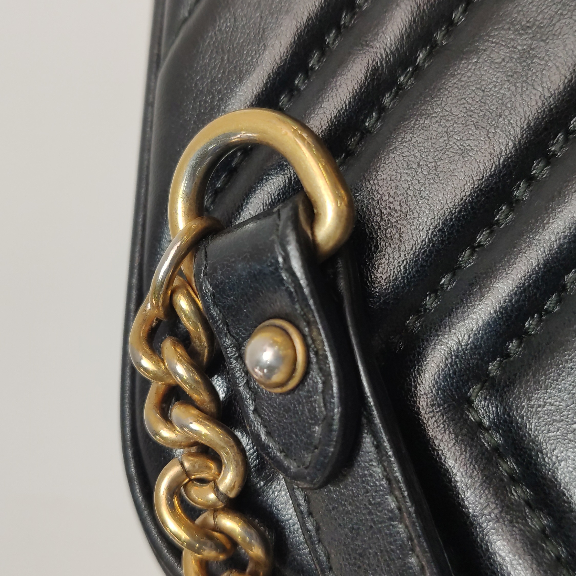 Gucci GG Marmont Shoulder Bag Matelasse Leather Mini — photo 9 of 14