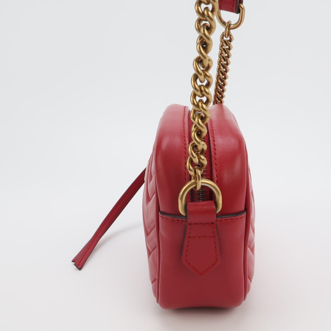 Gucci GG Marmont Shoulder Bag Matelasse Leather Mini — photo 3 of 11