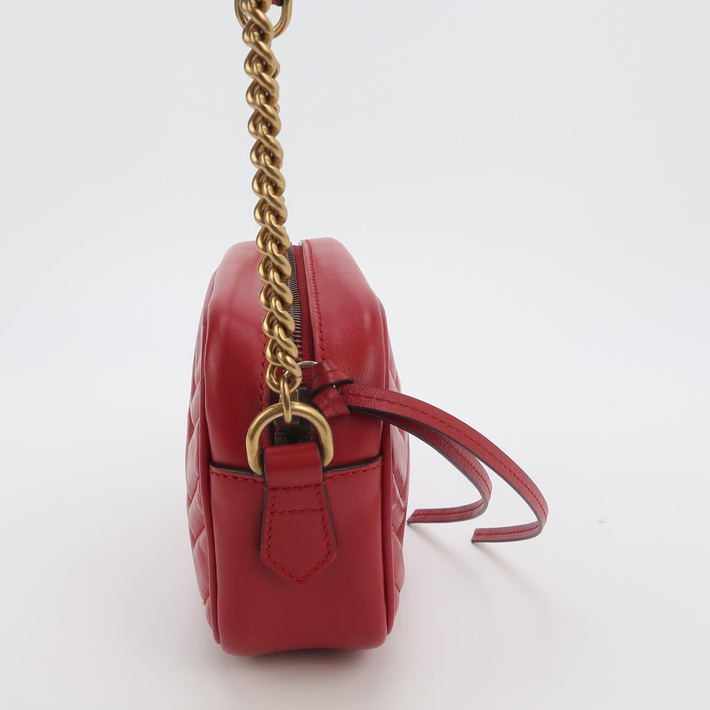 Gucci GG Marmont Shoulder Bag Matelasse Leather Mini — photo 4 of 11