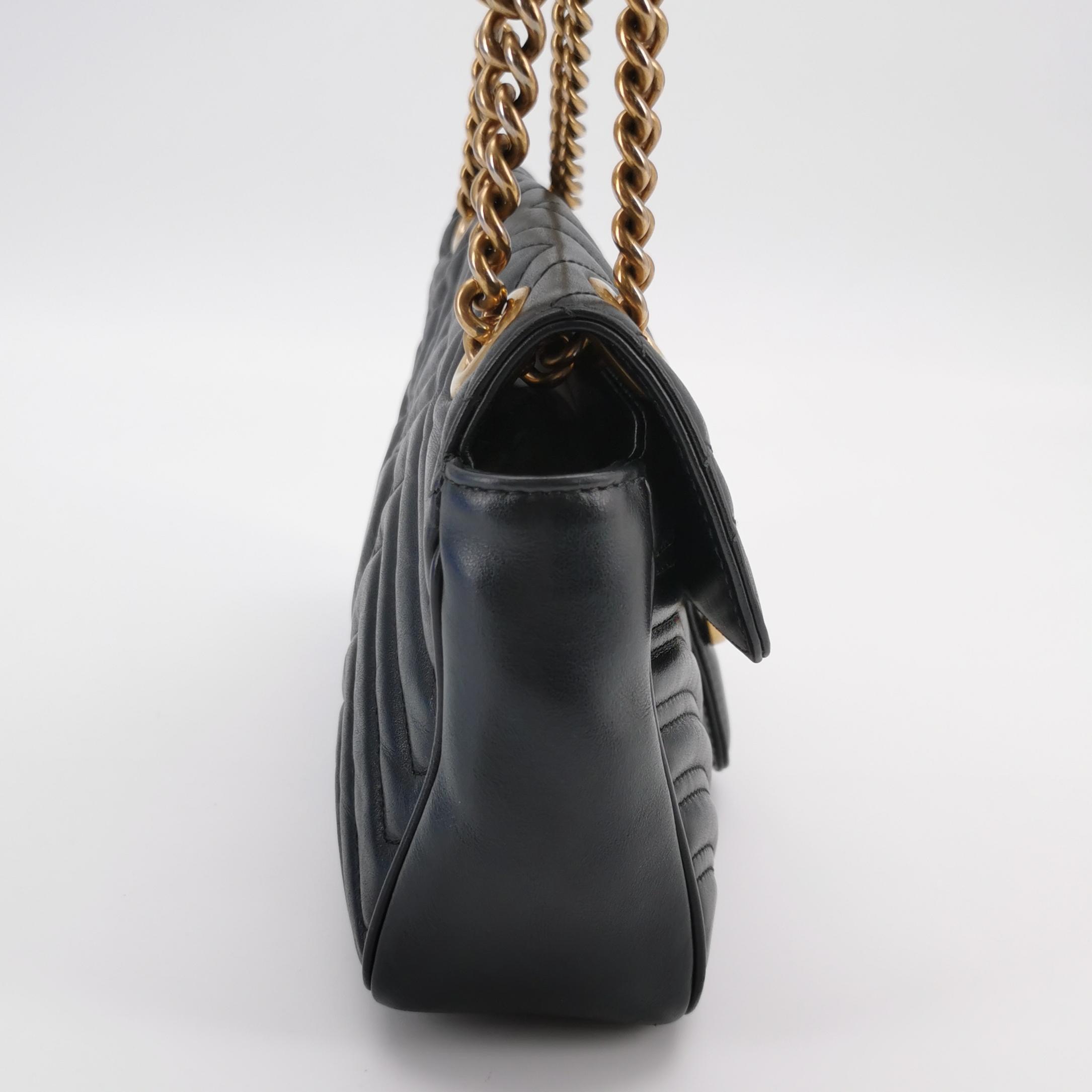 Gucci GG Marmont Flap Bag Matelasse Leather Medium — photo 4 of 15